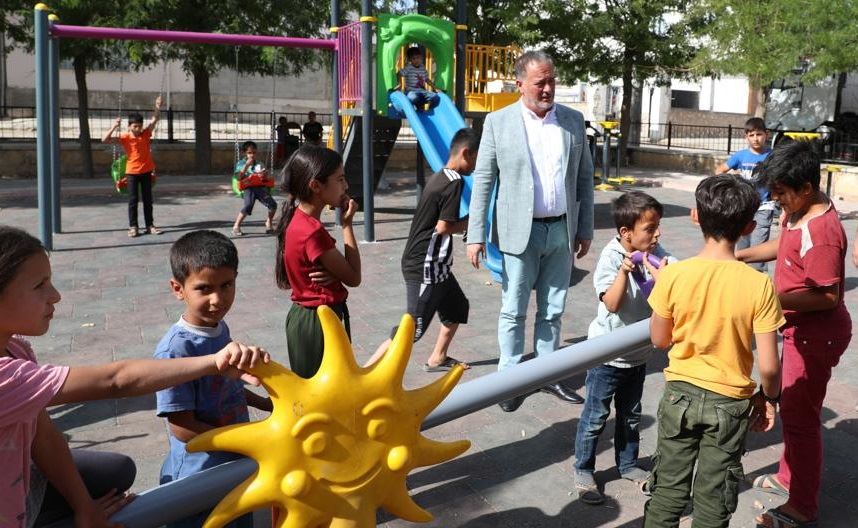 Artuklu Ortaköy Çocuk Parkı Yeniden Yapıldı