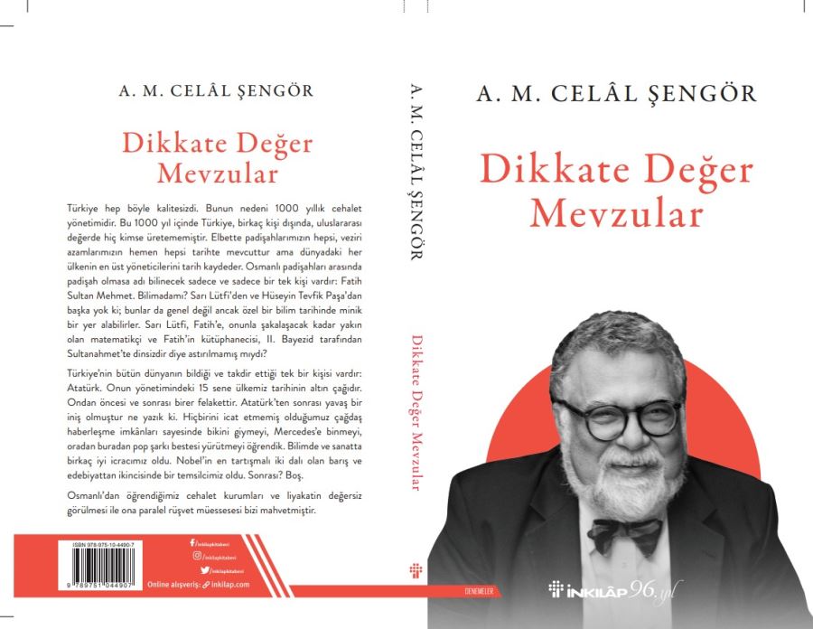  PROF. DR. CELAL ŞENGÖR’DEN DİKKATE DEĞER YENİ BİR ESER