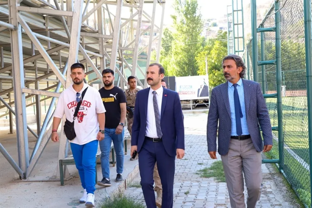 SAVUR İLÇE KAYMAKAMI ÇEVİK SPOR ÇALIŞMALARI HAKKINDA BİLGİ ALDI