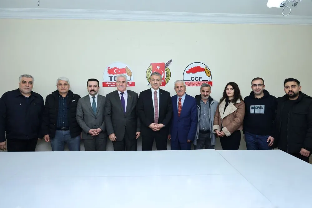 Mardin Valisi Tuncay Akkoyun, Gazeteciler Cemiyetlerini Ziyaret Etti.