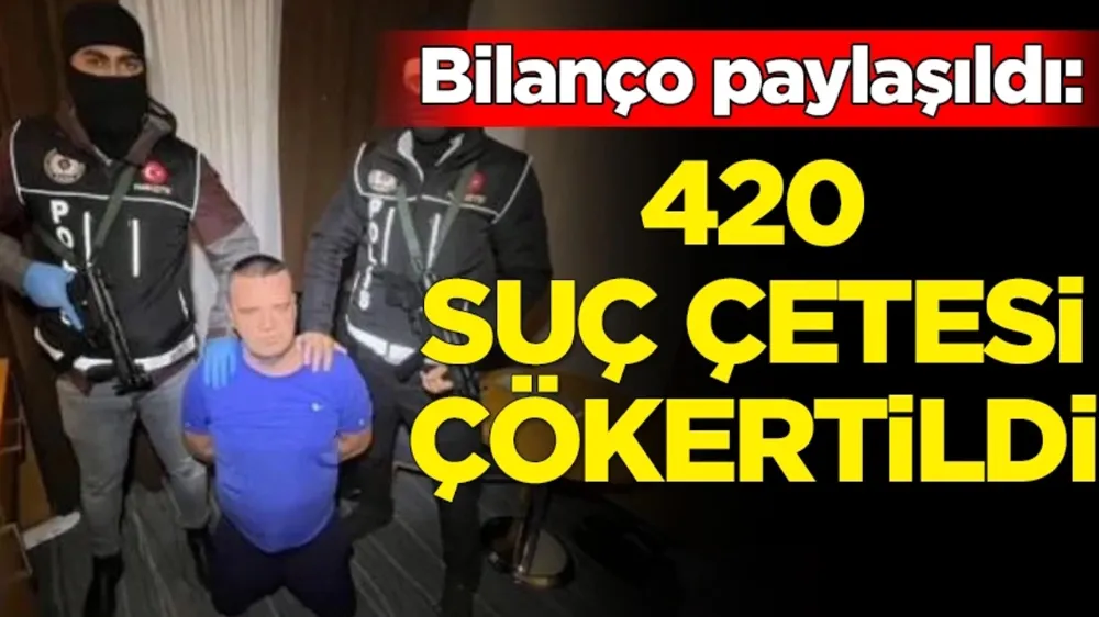 2023 Yılında 420 Organize Suç Çetesi Çökertildi