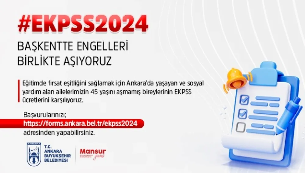 ANKARA BÜYÜKŞEHİR’DEN EKPSS’YE HAZIRLANAN ADAYLARA DESTEK