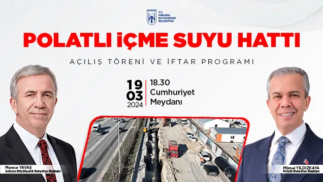  POLATLIDA 3O YILLIK İÇME SUYU  HASRETİ SONA ERİYOR