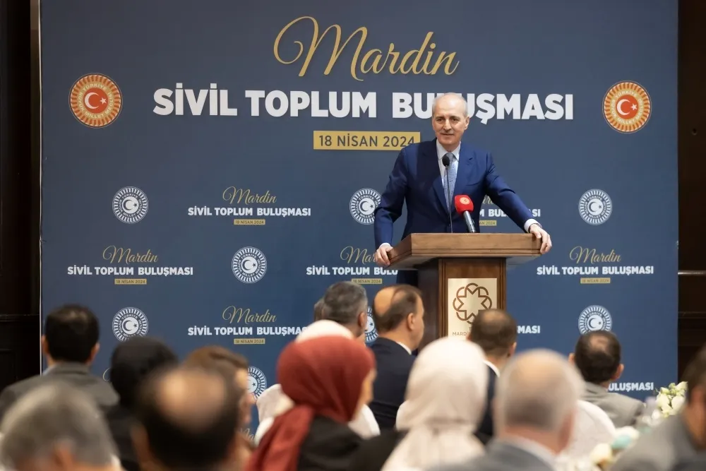 TBMM BAŞKANI KURTULMUŞ MARDİN SİVİL TOPLUM KURULUŞLARI BULUŞMASINA KATILDI