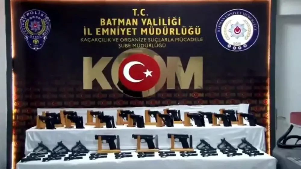 Batman’da Yasa Dışı Silah Kaçakçılığı  Operasyonu Düzenlendi.