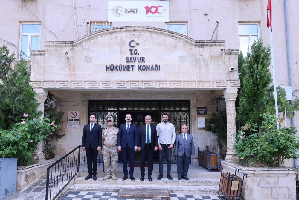 Mardin Valisi  Tuncay Akkoyun, Savur İlçesini Ziyaret Etti