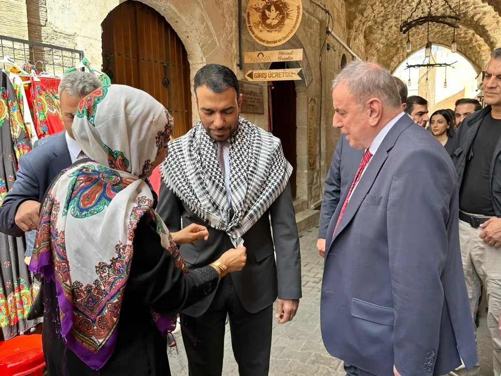BAE ANKARA BÜYÜKELÇİSİ SAEED  AL DHAHERİ MİDYAT İLÇESİNE HAYRAN KALDI
