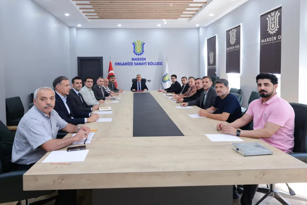 MARDİN VALİSİ TUNCAY AKKOYUN OSB MÜTEŞEBBİS HEYETİ  İLE BİR ARAYA GELDİ
