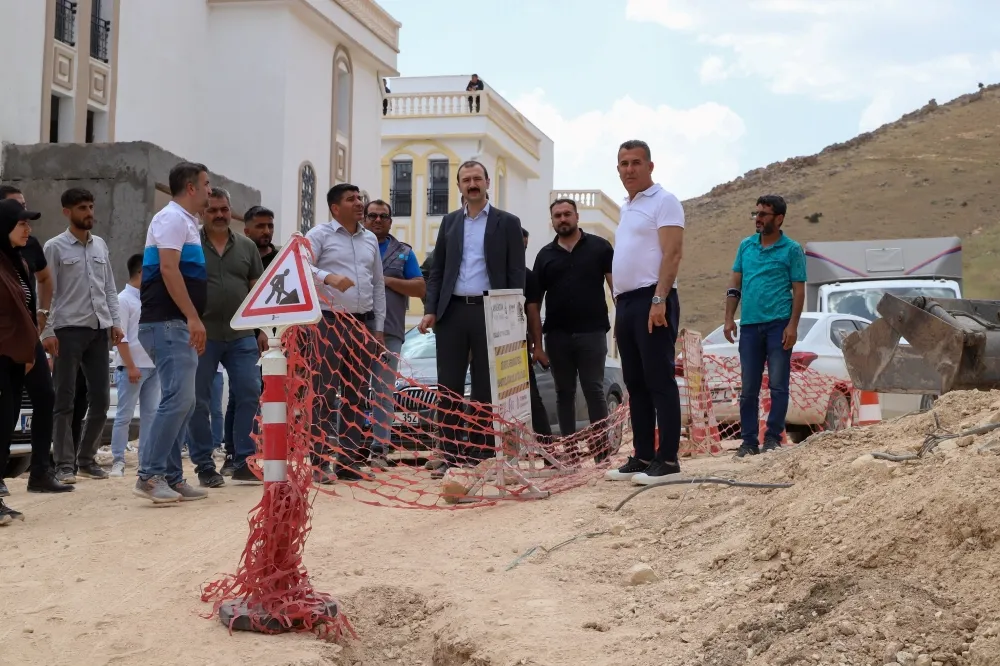 SAVUR İLÇESİ TOKİ BÖLGESİNDE DOĞAL GAZ ÇALIŞMALARI BAŞLADI