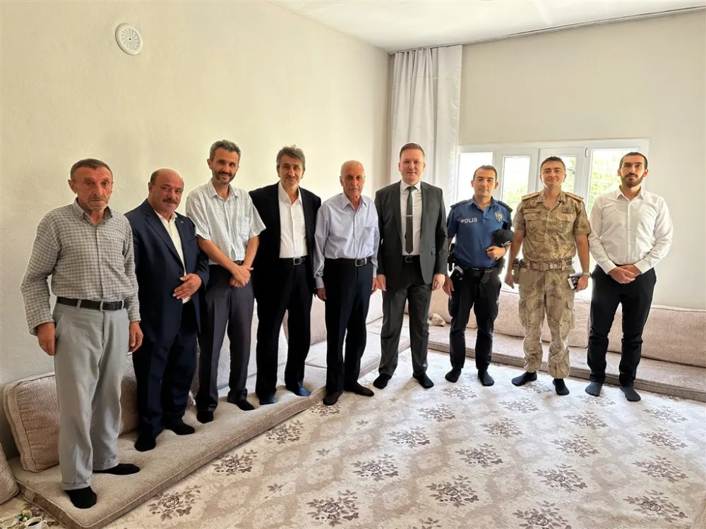 Yeşilli Kaymakamı Kılıç, İlçe de bulunan Gazileri ve ailelerini ziyaret etti.