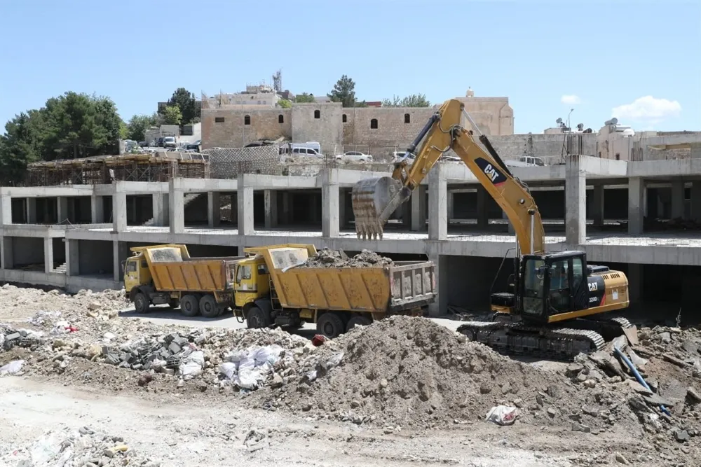 MARDİN BİRİNCİ CADEDE YOL YAPIM ÇALIŞMASI