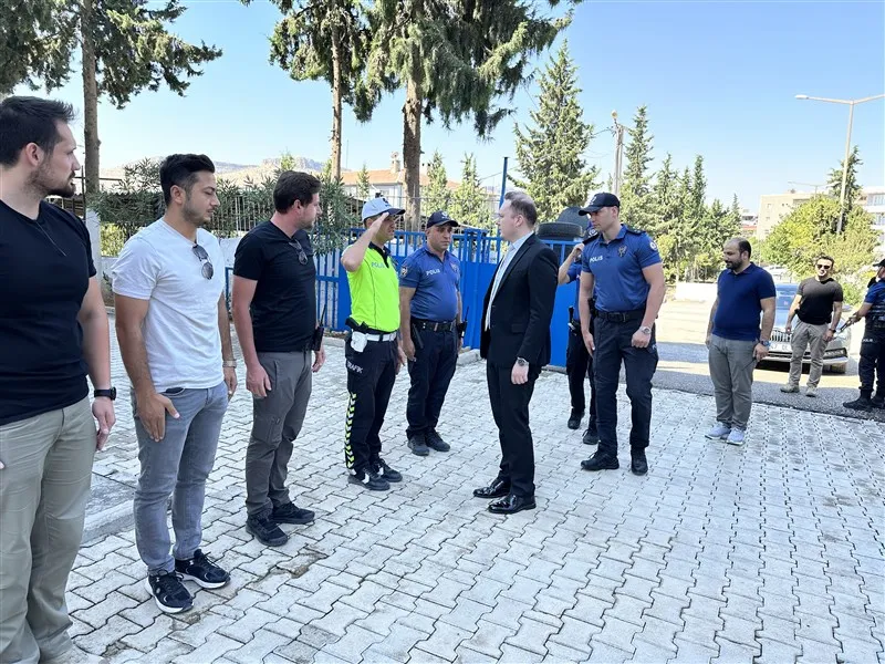 Yeşilli Kaymakamı KILIÇ İlçe Emniyet Amirliği ve Jandarma Komutanlığını Ziyaret Etti