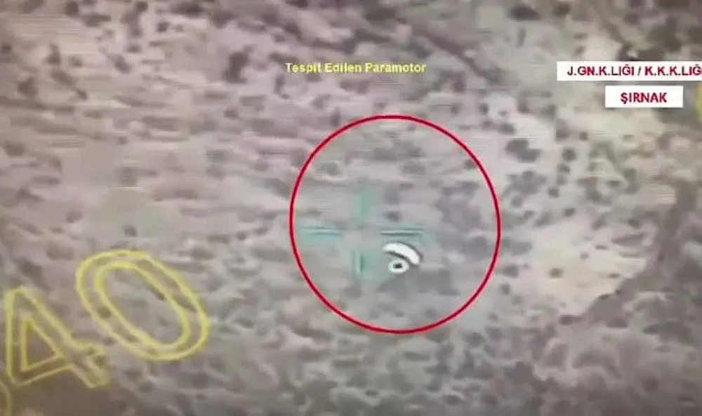 Paramotor Kullanan Bölücü Terör Örgütü (BTÖ) Mensubu 4 Terörist Etkisiz Hale Getirildi