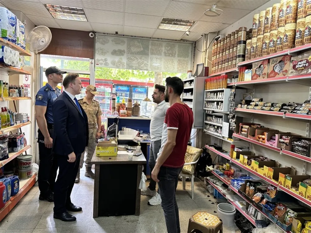 Yeşilli Kaymakamı Mehmet Sadık KILIÇ esnaf ziyaretinde bulundu.