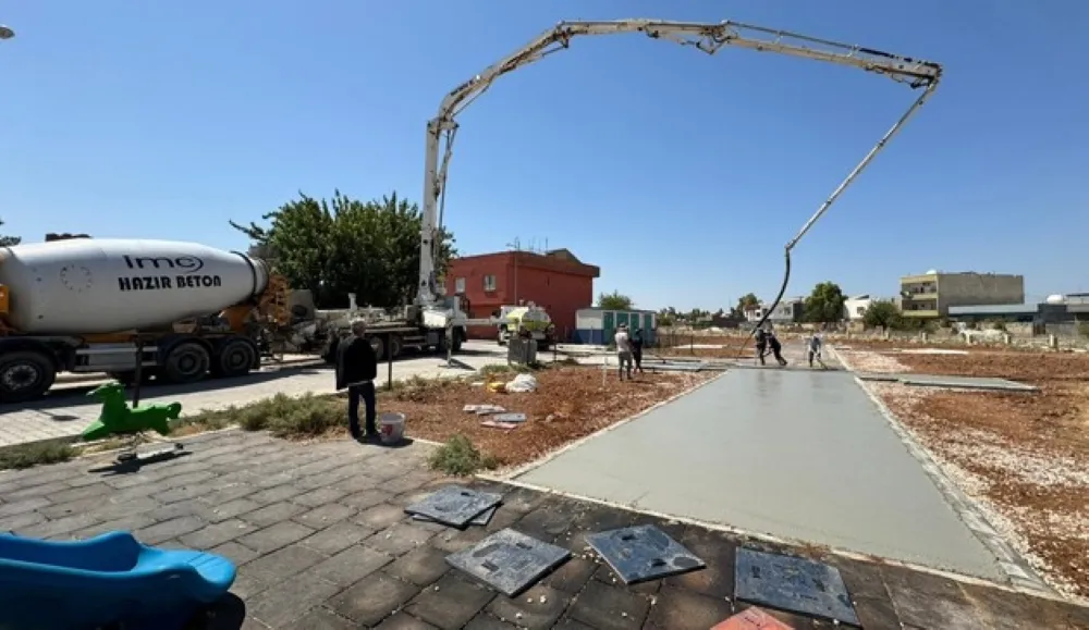 Kızıltepe İlçesinde Çelengo Parkı’na ilk beton döküldü