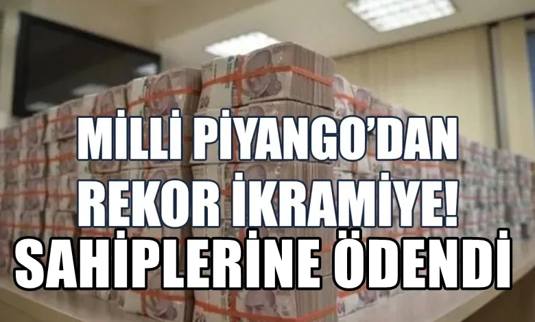 Milli Piyango    600 milyon TL’lik rekor büyük ikramiyenin   tamamını teslim aldı!