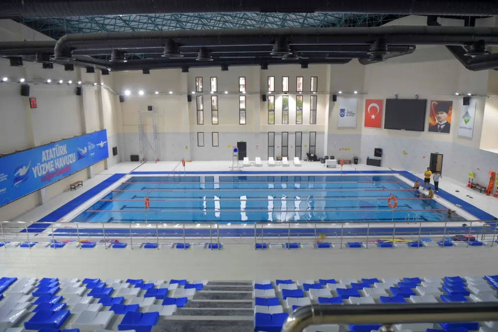 SİNCAN ATATÜRK YÜZME HAVUZU VE SPOR KOMPLEKSİ YOĞUN İLGİ GÖRÜYOR
