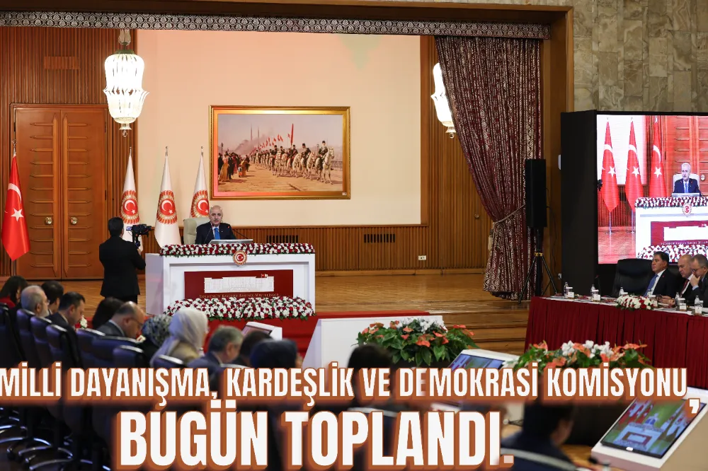 MİLLİ DAYANIŞMA, KARDEŞLİK VE DEMOKRASİ KOMİSYONU, BUGÜN TOPLANDI