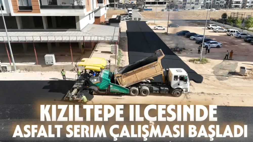Kızıltepe İlçesi  6. Caddede Asfalt Çalışmaları devam ediyor!