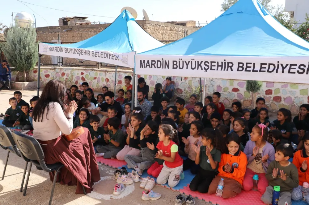Mardin Büyükşehir Belediyesi’nden Kırsal Mahallelerde Çocuklara Masal Dolu Etkinlikler