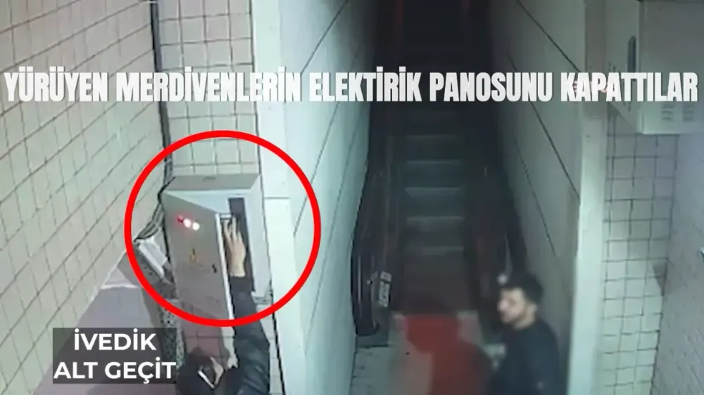 YÜRÜYEN MERDİVENLERİN  ELEKTRİK PANOSUNDAKİ ENERJİYİ KESTİLER