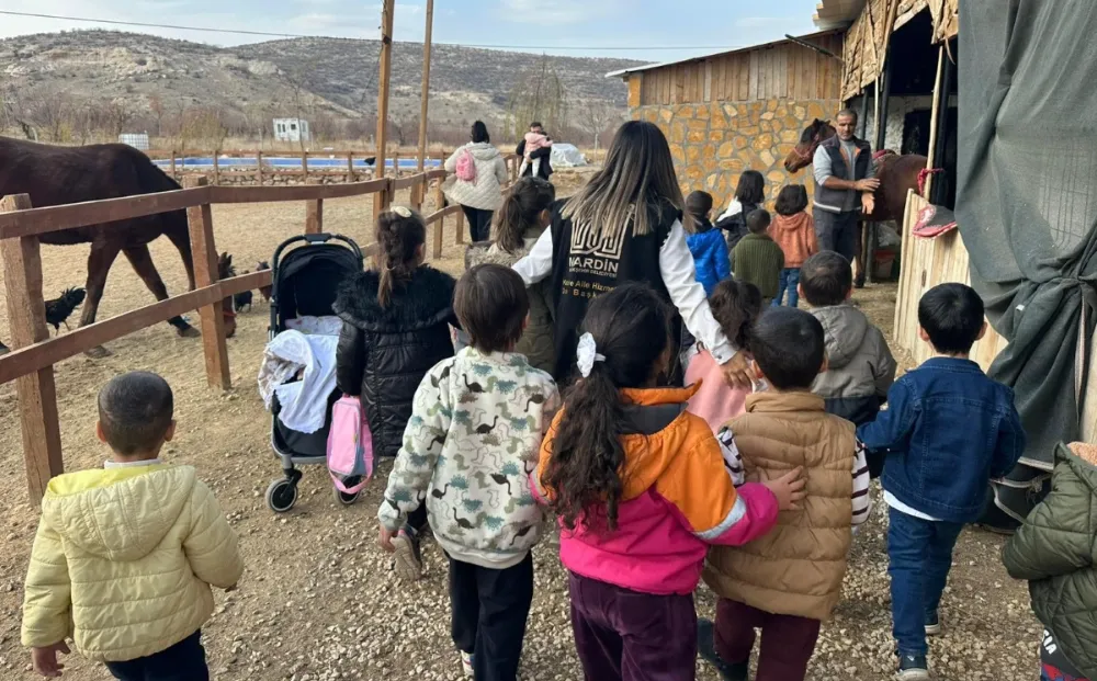 Mardin Büyükşehir Belediyesi’nden Çocuklara Doğa ve Hayvan Sevgisi Etkinliği