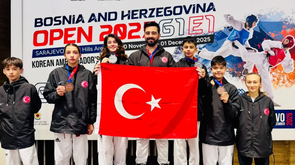 Aliağalı Taekwondocular Saraybosna’dan Madalyalarla Döndü  