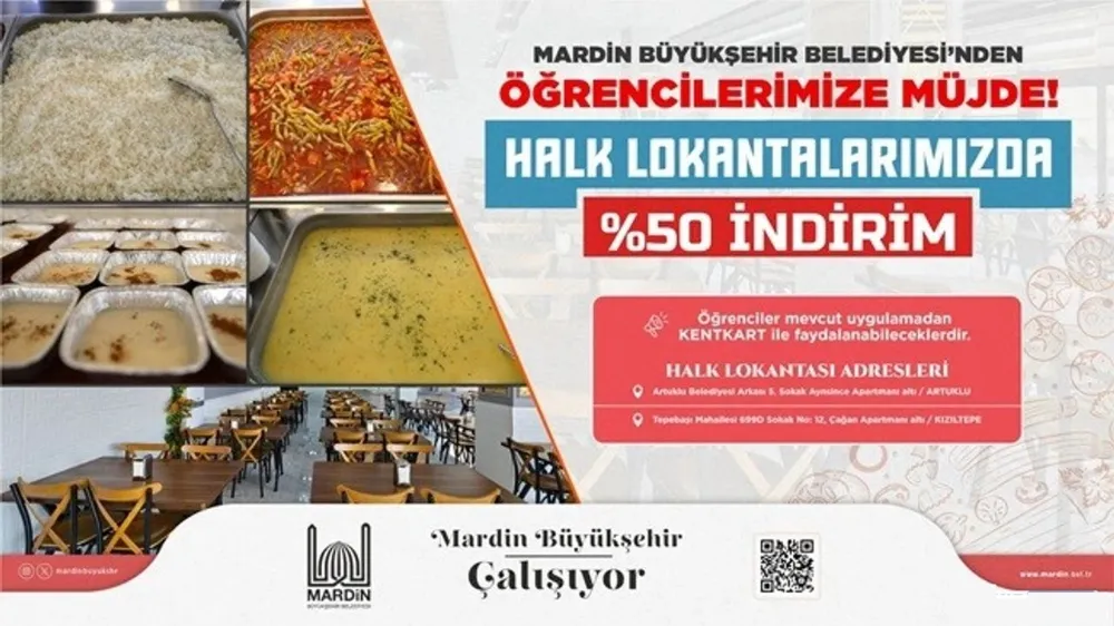 Mardin Büyükşehir Belediyesinden  Öğrencilere Yemek Desteği