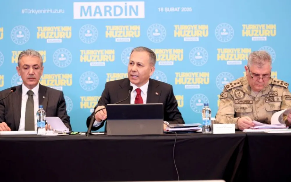 İçişleri Bakanı  Ali Yerlikaya Mardin’de Türkiye’nin Huzuru Toplantısına Katıldı 