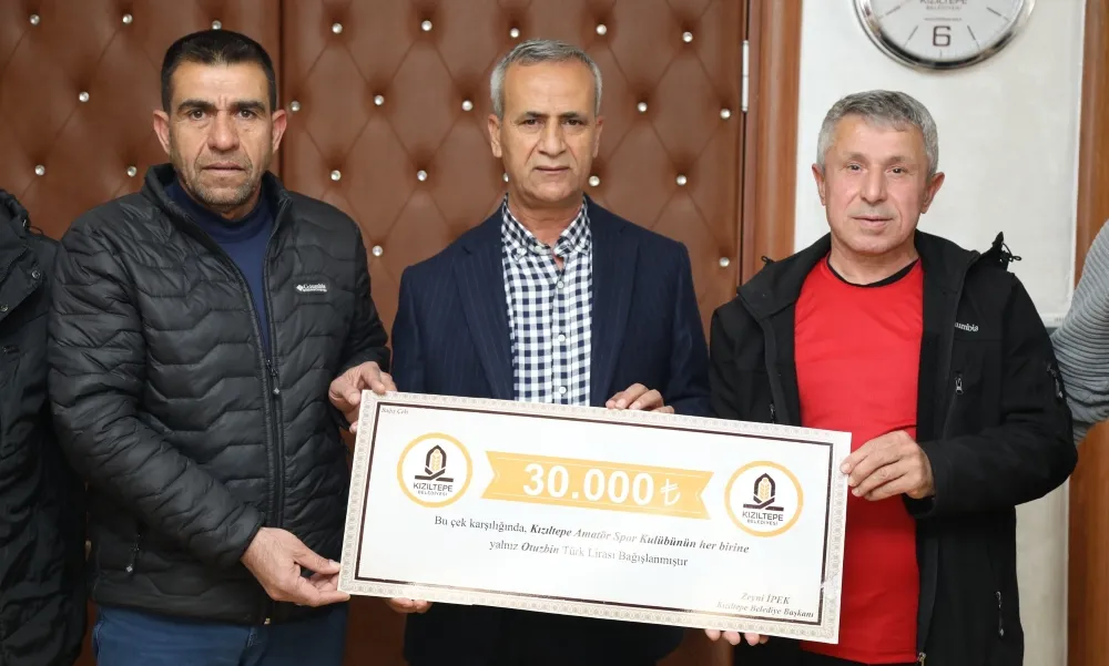 Kızıltepe Belediyesinden Amatör spor kulüplerine 300 bin lira nakdi destek!