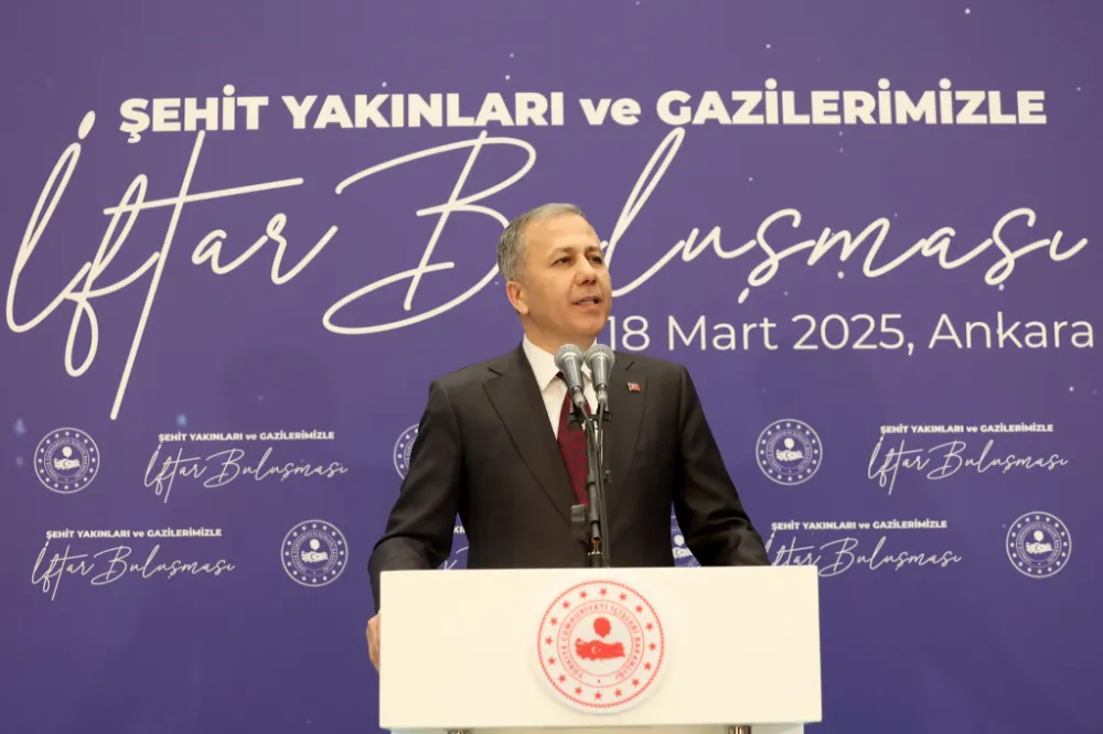 İçişleri Bakanı  Ali Yerlikaya Şehit Aileleri İçin Düzenlenen İftar Programına Katıldı