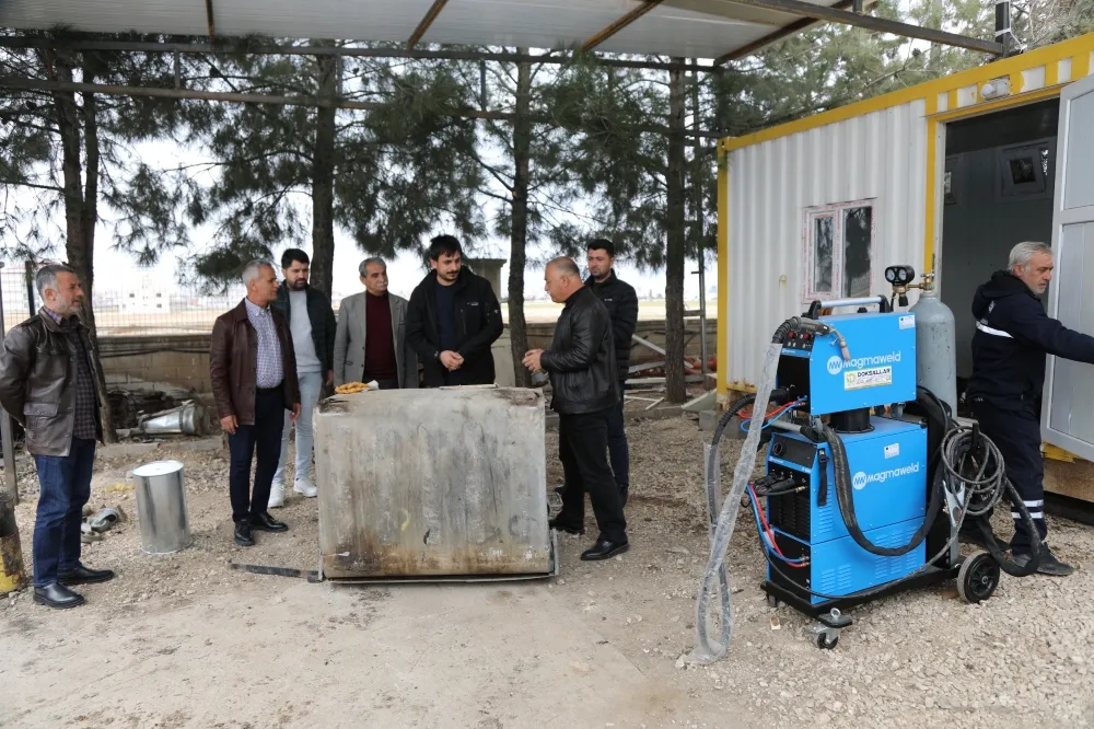 Kızıltepe Belediyesi, Çöp Konteynerlerını  Kendi İmkânlarıyla Üretiyor