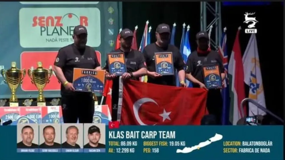 IBCC INTERNATIONAL BALATON CARP CUP YARIŞMASINDA TÜRK TAKIMI SEKTÖR ÜÇÜNCÜSÜ OLDU.