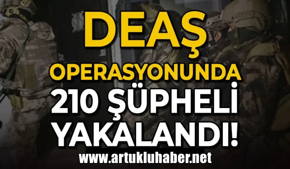 DEAŞ Terör Örgütü Mensubu 210 Şüpheli Yakalandı