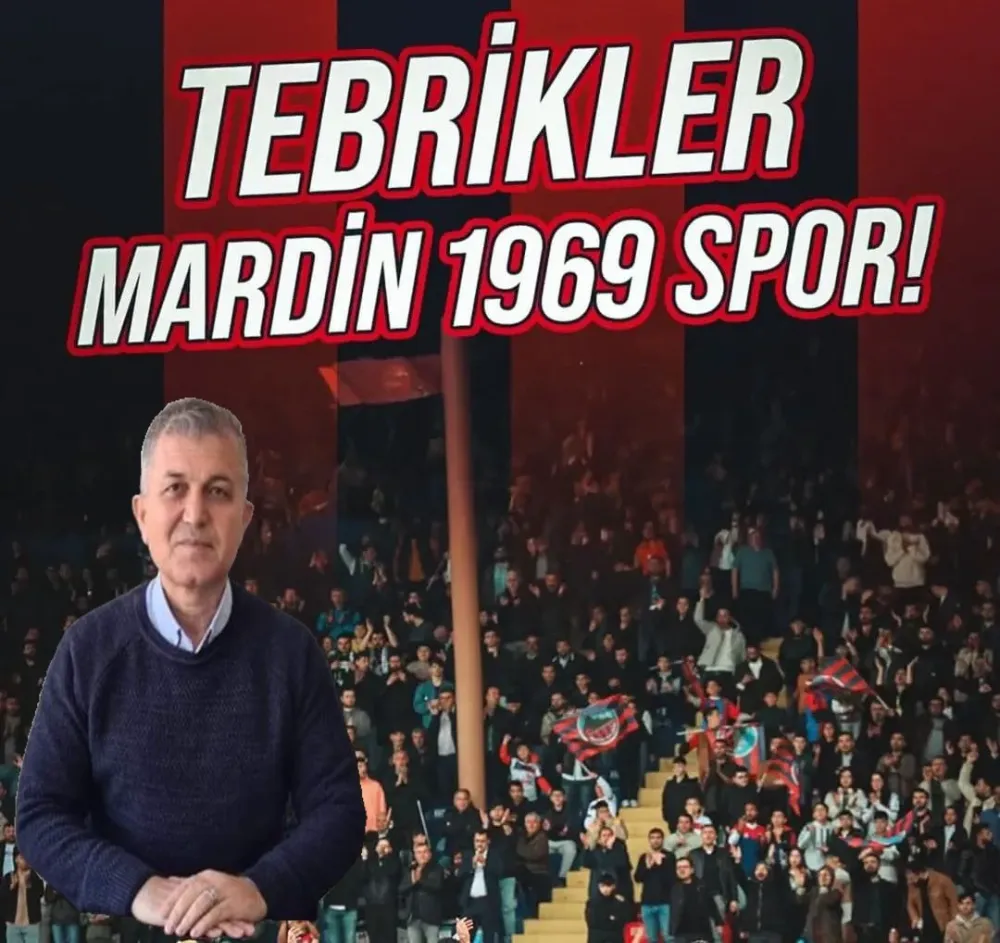 BAŞKAN  M.ŞERİF ÖTER MARDİNSPOR ŞAMPİYONLUĞUNU KUTLADI