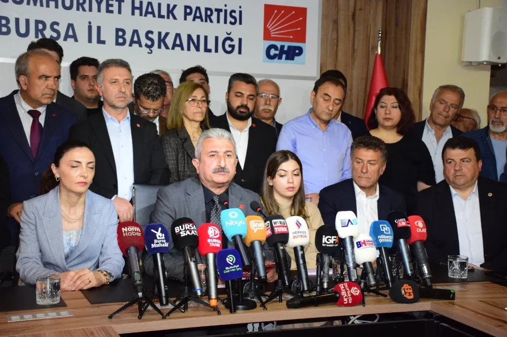 CHP Bursa’dan Özgür Özel’e saldırıya tepki