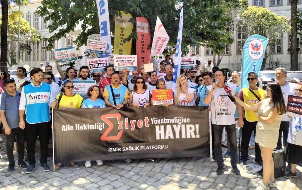 AİLE HEKİMLİĞİ ÇALIŞANLARINDAN İZMİR’DE TEPKİ