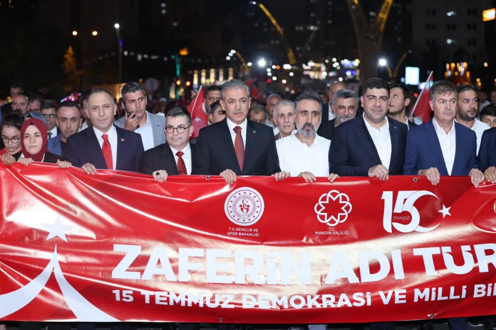 15 Temmuz şehitleri için Mardin