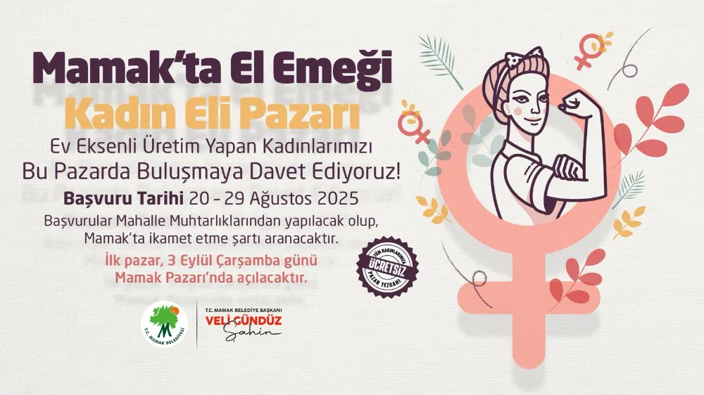 Mamak’ta El Emeği “Kadın Eli Pazarı” Kuruluyor