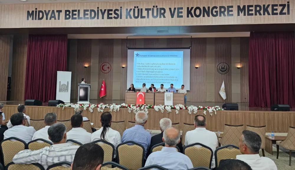 MİDYAT MAHALLE MUHTARLARI İLE İŞTİŞARE  TOPLANTISI