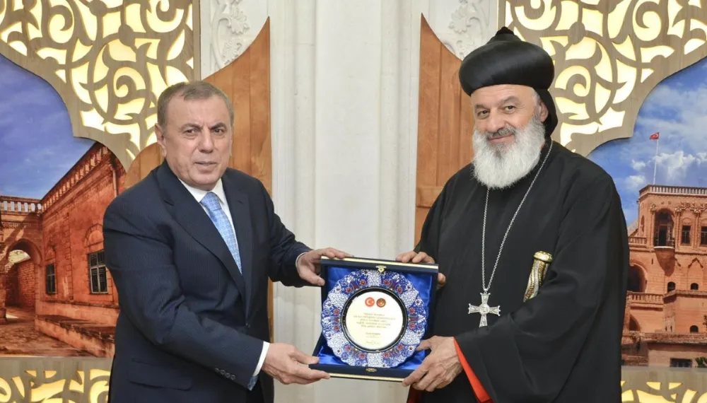 SÜRYANİ ORTODOKS PATRİĞİ MİDYAT BELEDİYE BAŞKANI VEYSİ ŞAHİN