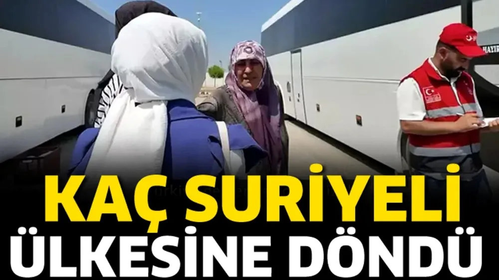  509 bin 387 Suriyeli ülkelerine dönüş yaptı 