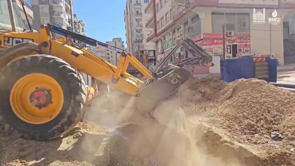 Artuklu/13 Mart Caddesinde İçme Suyu Çalışmaları 